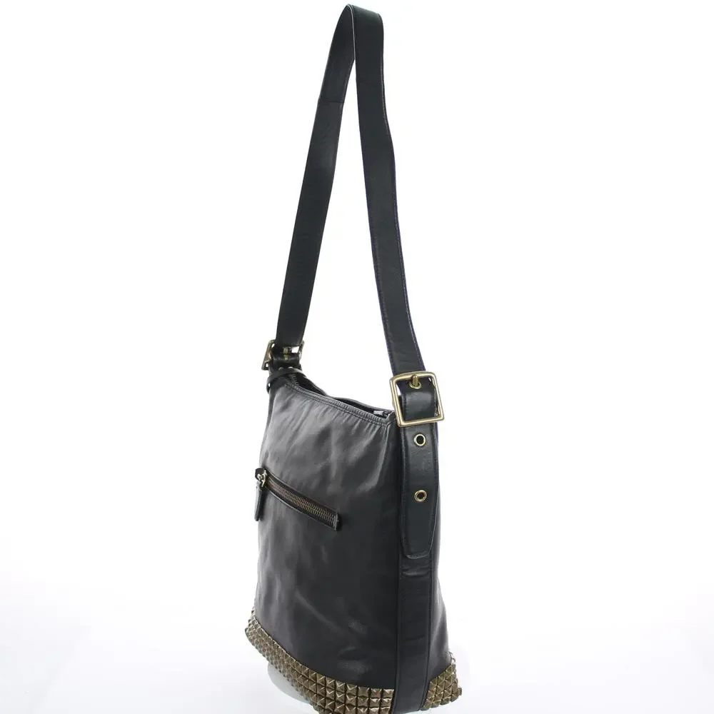 Coach Legacy Studded Black Leather Duffle Bag 26413